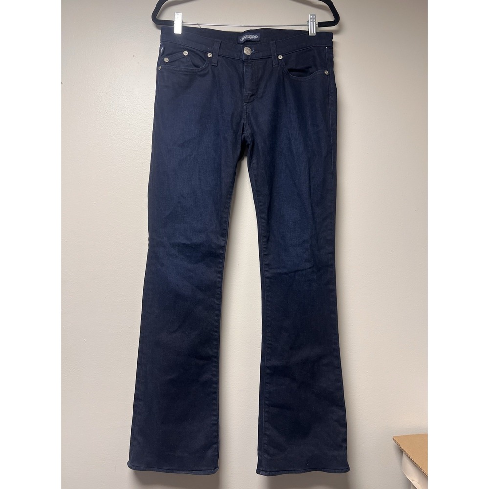 Rock And Republic Womens Bootcut Navy Jeans Size 30 *Missing Back Pocket Button*